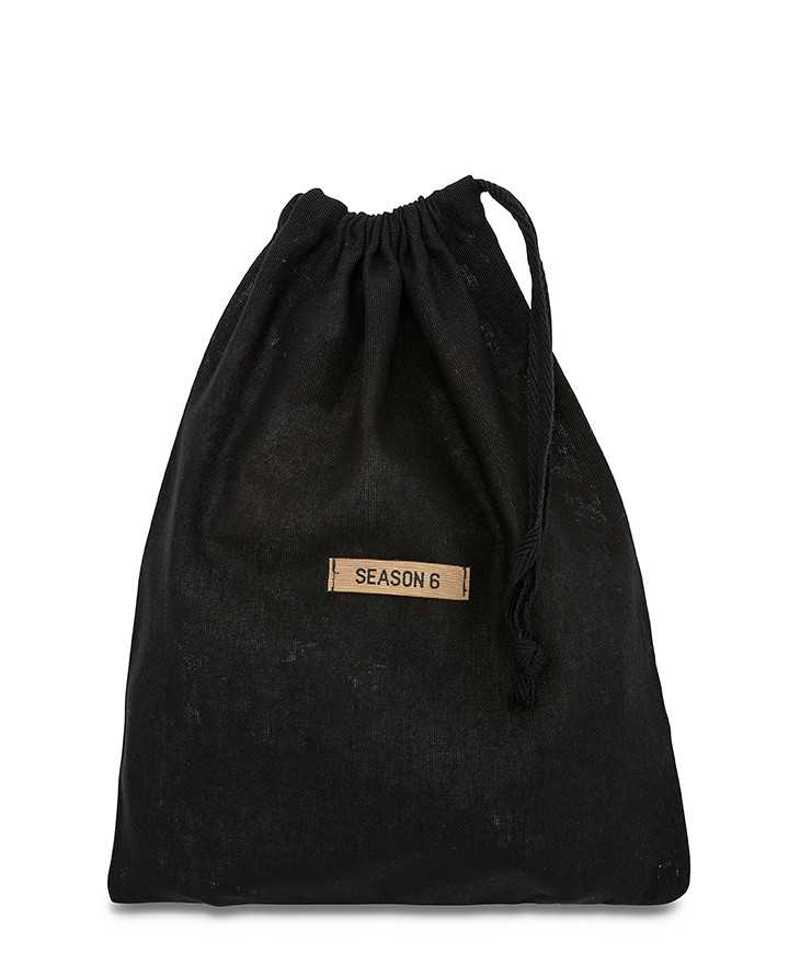 REPS Bag for Shoes and Ankle Boots Black 100% Cotton 160gr / mtq, 1 Heavy Cotton Tape 10mm