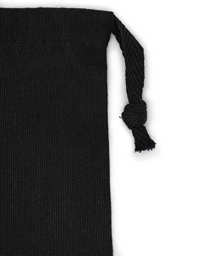 REPS Bag for Shoes and Ankle Boots Black 100% Cotton 160gr / mtq, 1 Heavy Cotton Tape 10mm