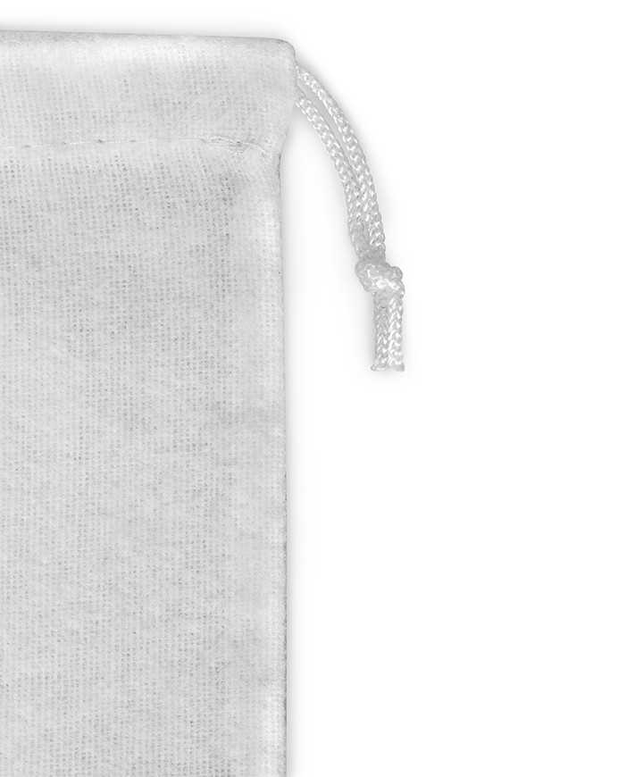 White Fleece Bag for Women's Shoes 165 gr / mtq 1 lace