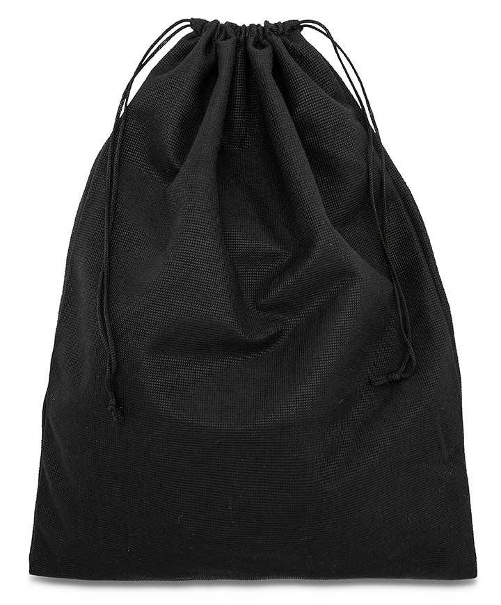 Black Bag for Belts, Unisex Shoes and Leather Goods made of Soft Polyester 120gr/mtq